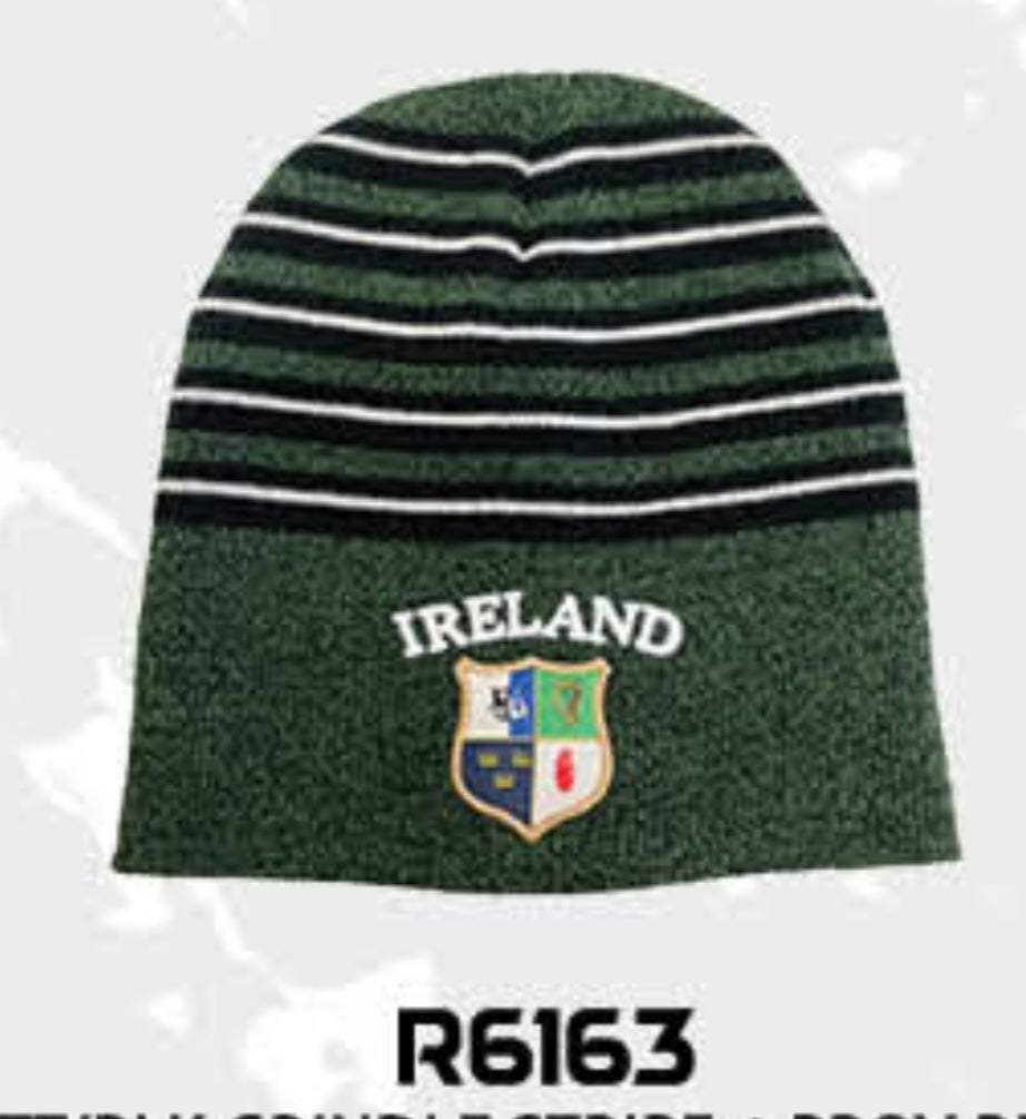 Black/Green stripe 4 providences hat R6163