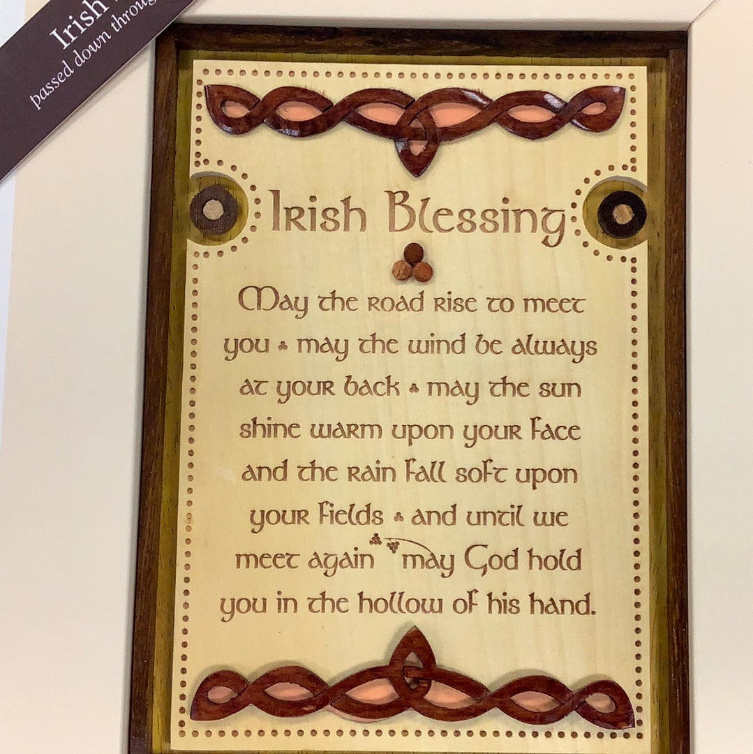 Irish Blessing Islandcraft handcrafted wall plaque