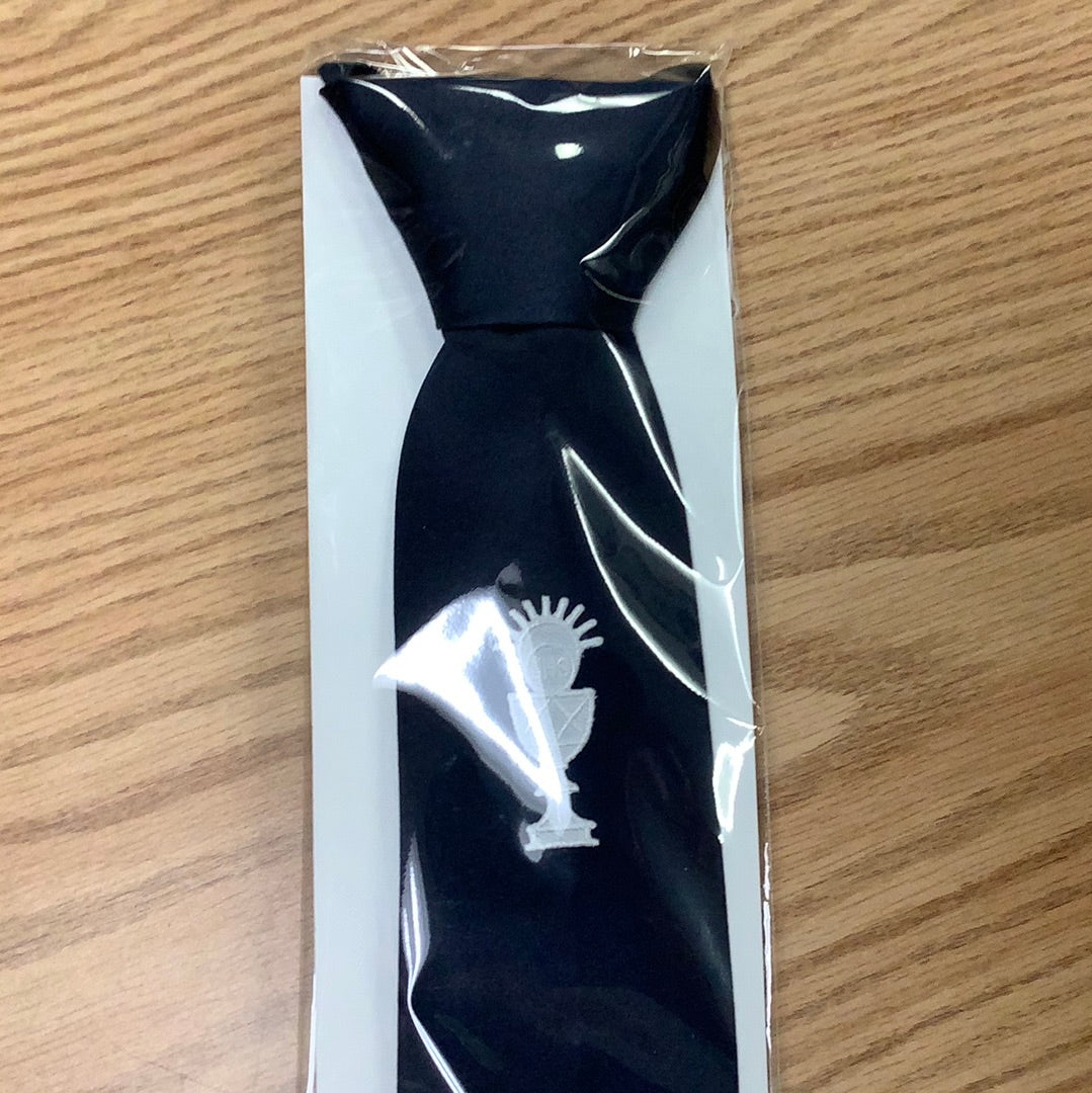 Boys Navy Communion tie with Chalice BT587