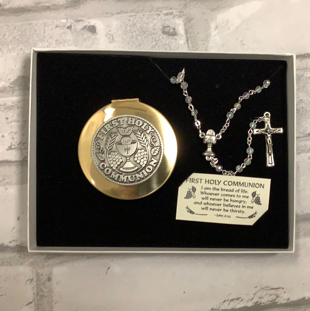 First communion rosary keepsake