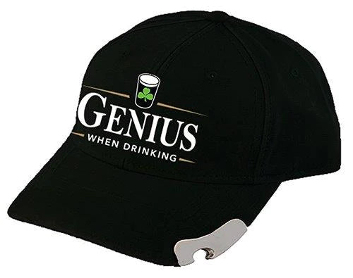 Genius when drinking cap with bottle opener