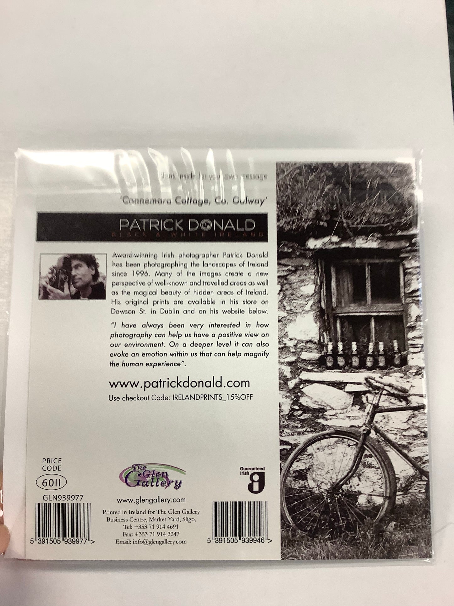 “Connemara Cottage” card by Patrick Donald photographer