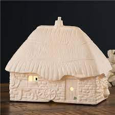 BELLEEK STUDIO COLLECTION THATCHED COTTAGE LUMINAIRE 4588