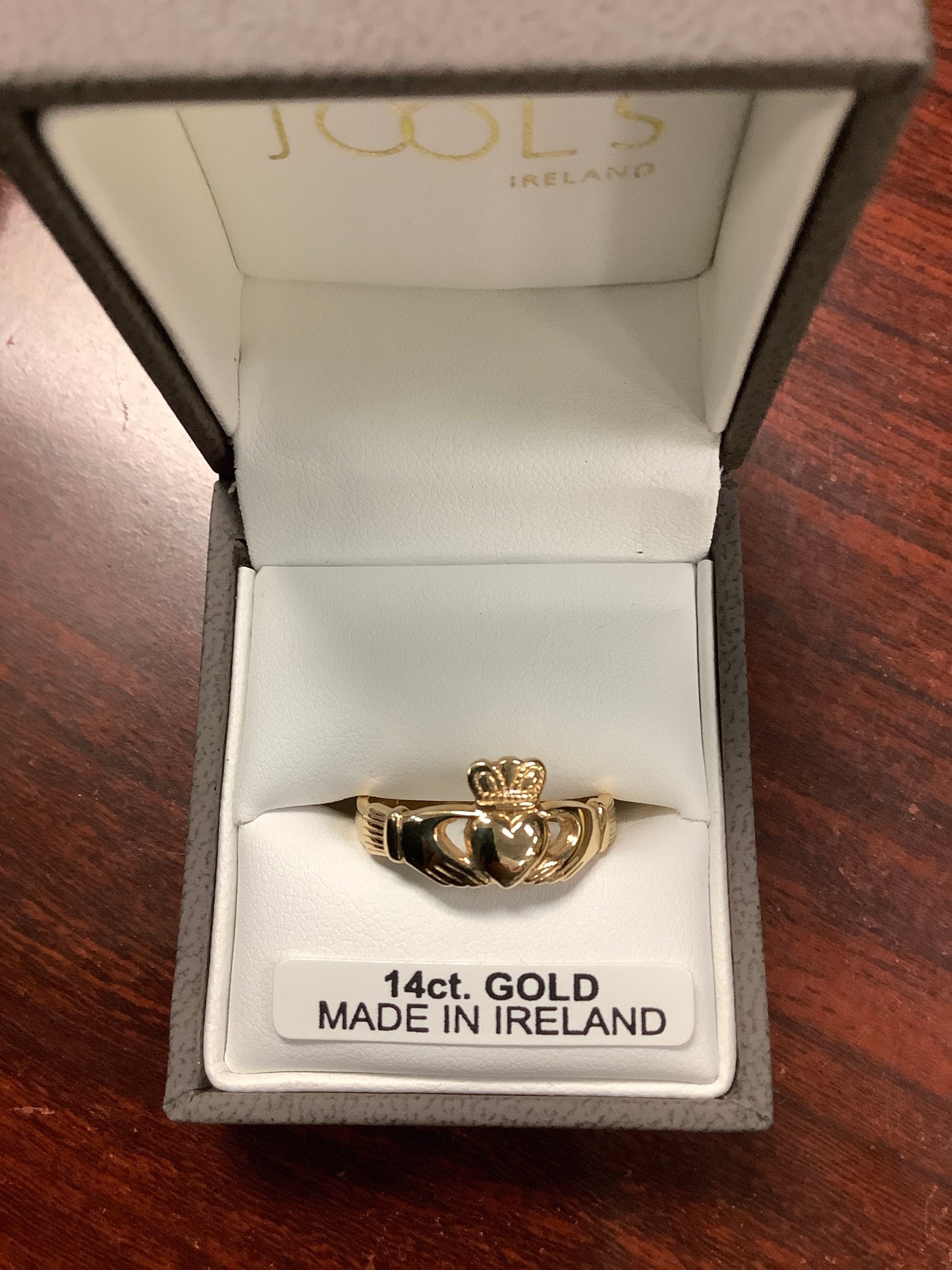 14K JZ Blackman gold claddagh ring size 9 heavy