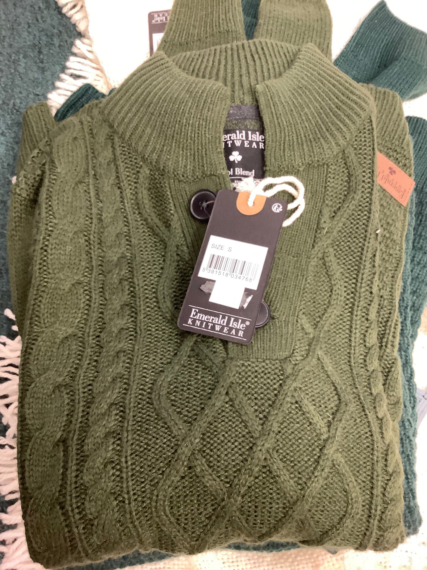 Emerald Isle Green Sweater (SMALL)