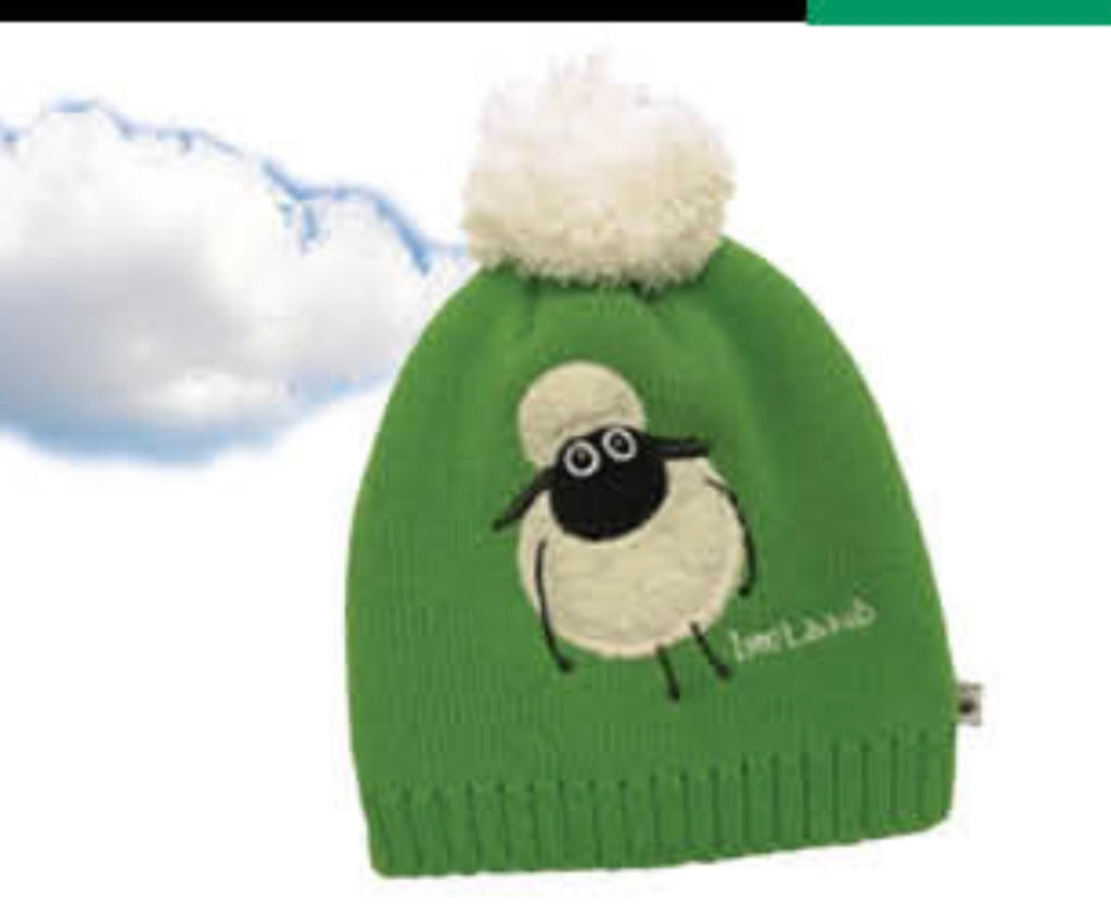Emerald Sheep Bobble Kids hat T7534