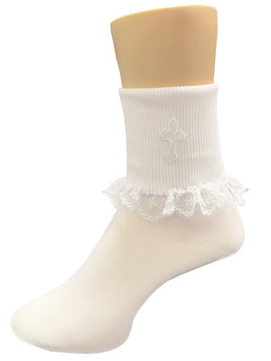 Girls communion socks 4036