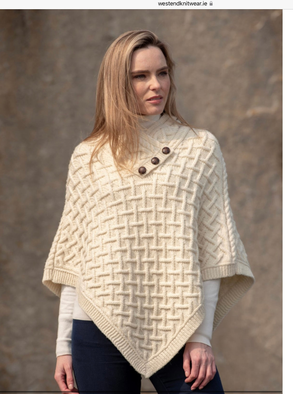 CONNEMARA SUPER SOFT PONCHO N101