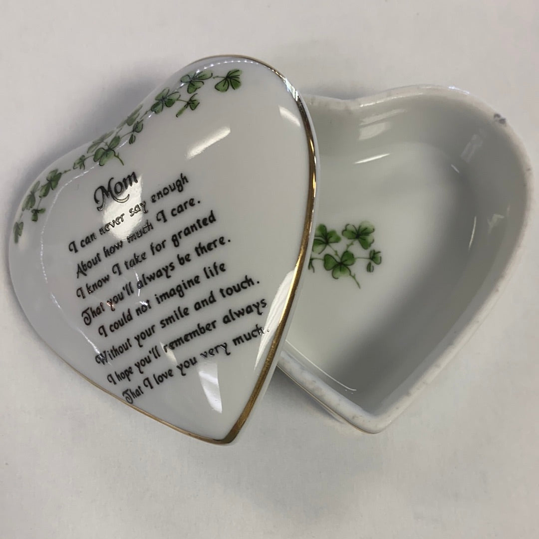 Mom trinket heart box