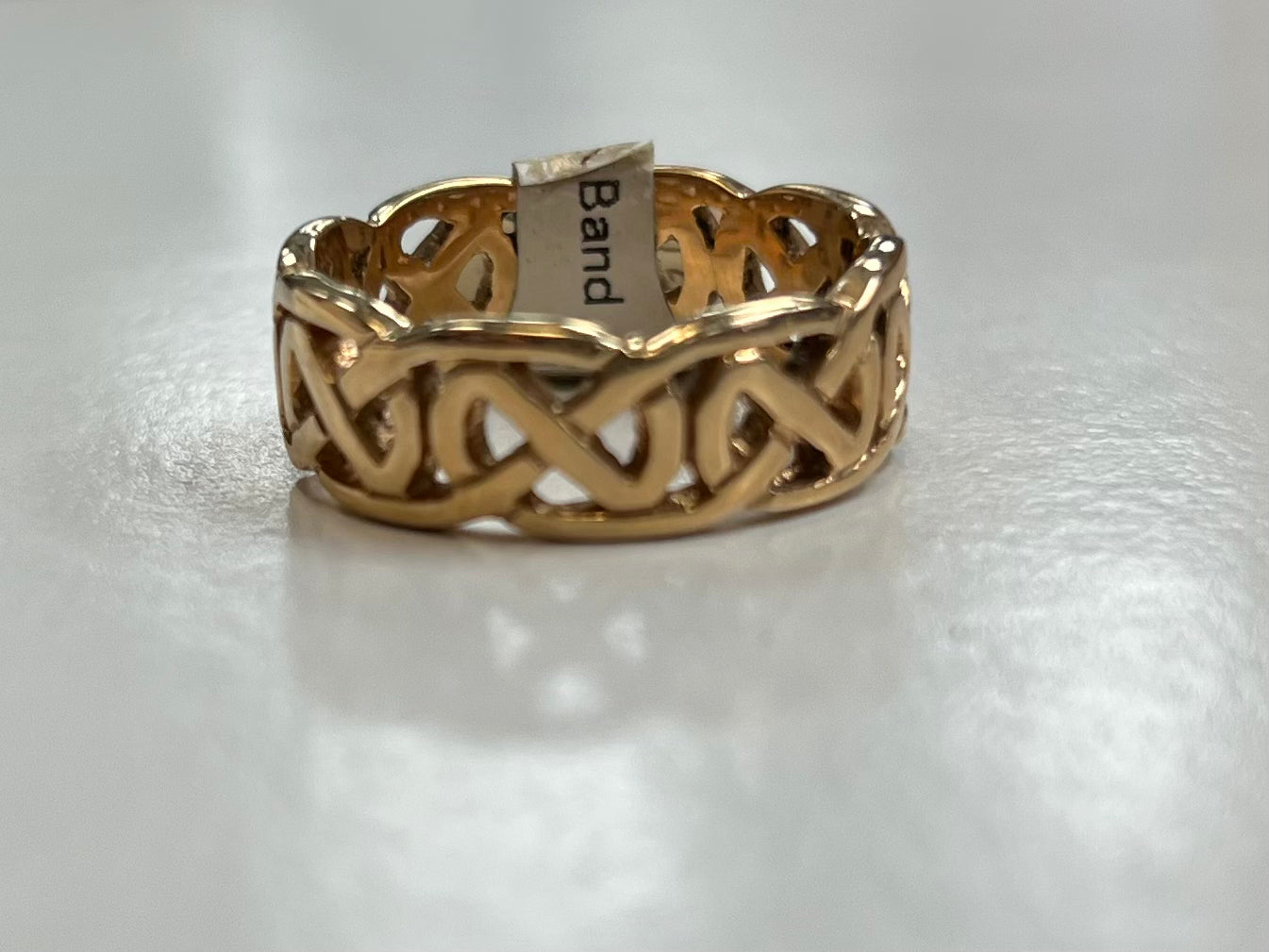 14k Pierced Celtic Band R167