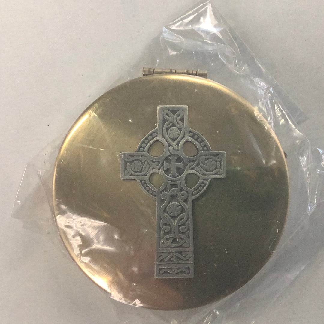 Brass pyx take along for priest host 87036 87010