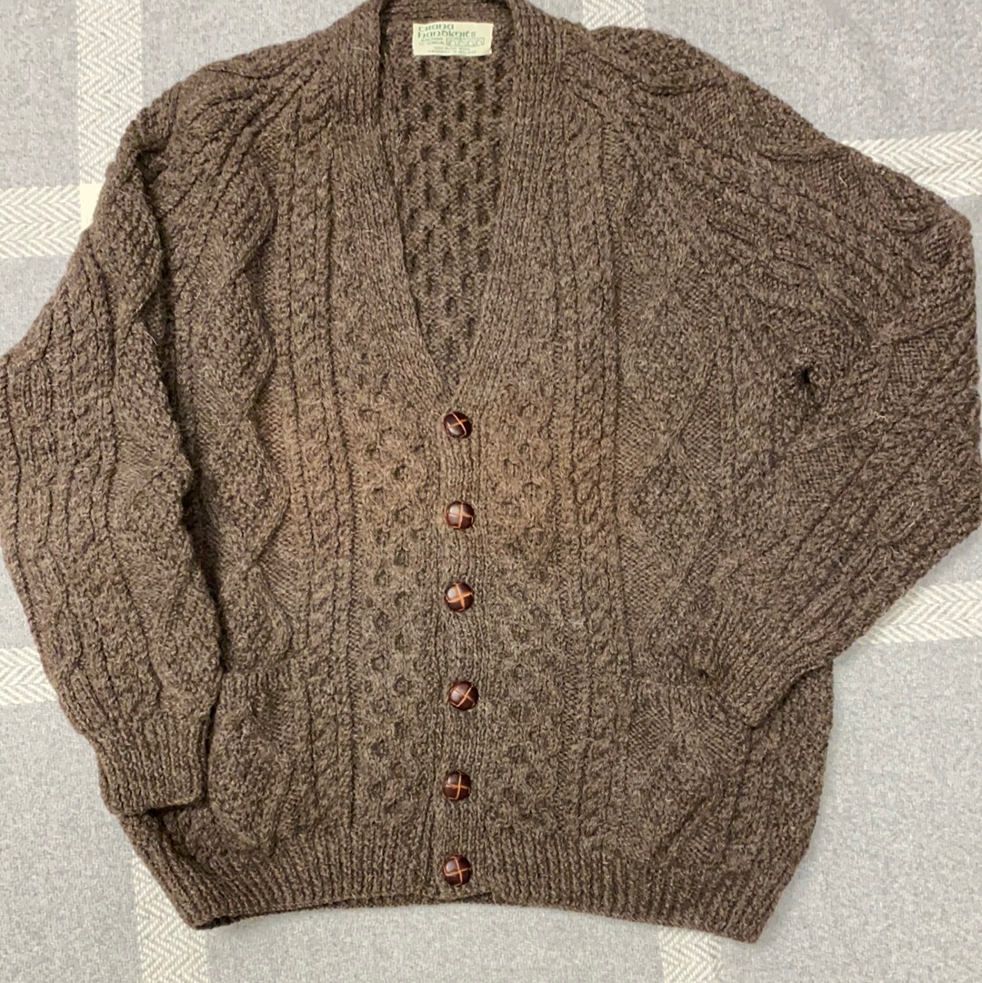 Crana handknit cardigan brown size 46