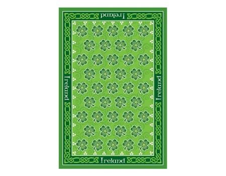 Dancing shamrocks tea towel