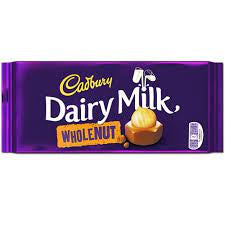 Cadbury dairy milk Wholenut 180g