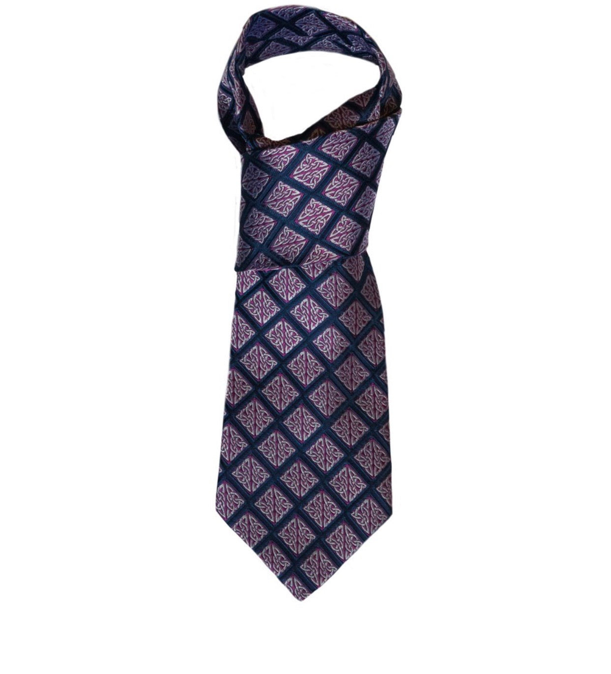 NAVY/PURPLE BK KNOT TIE BK2006-OS