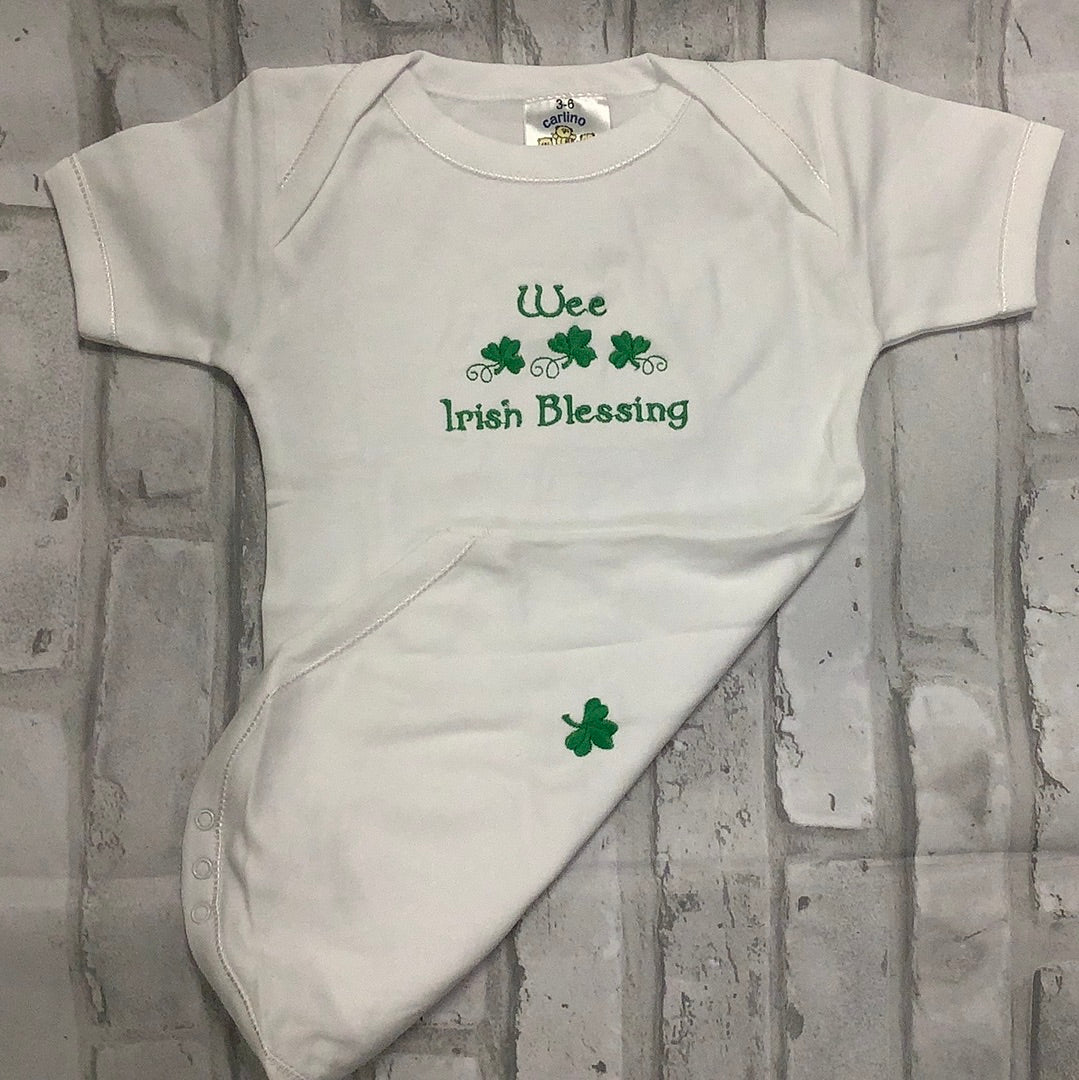 Wee Irish blessing onsie