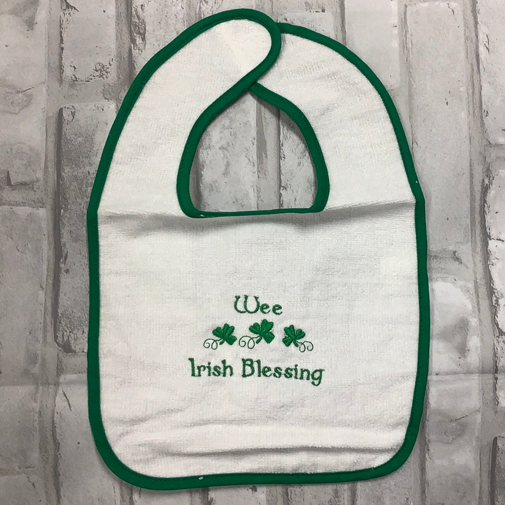 Wee Irish blessing bib