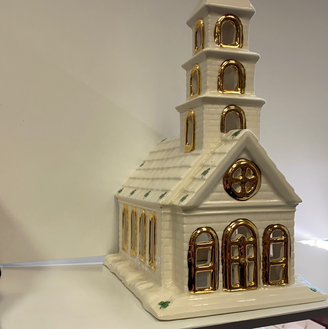 Light Up Ceramic Church