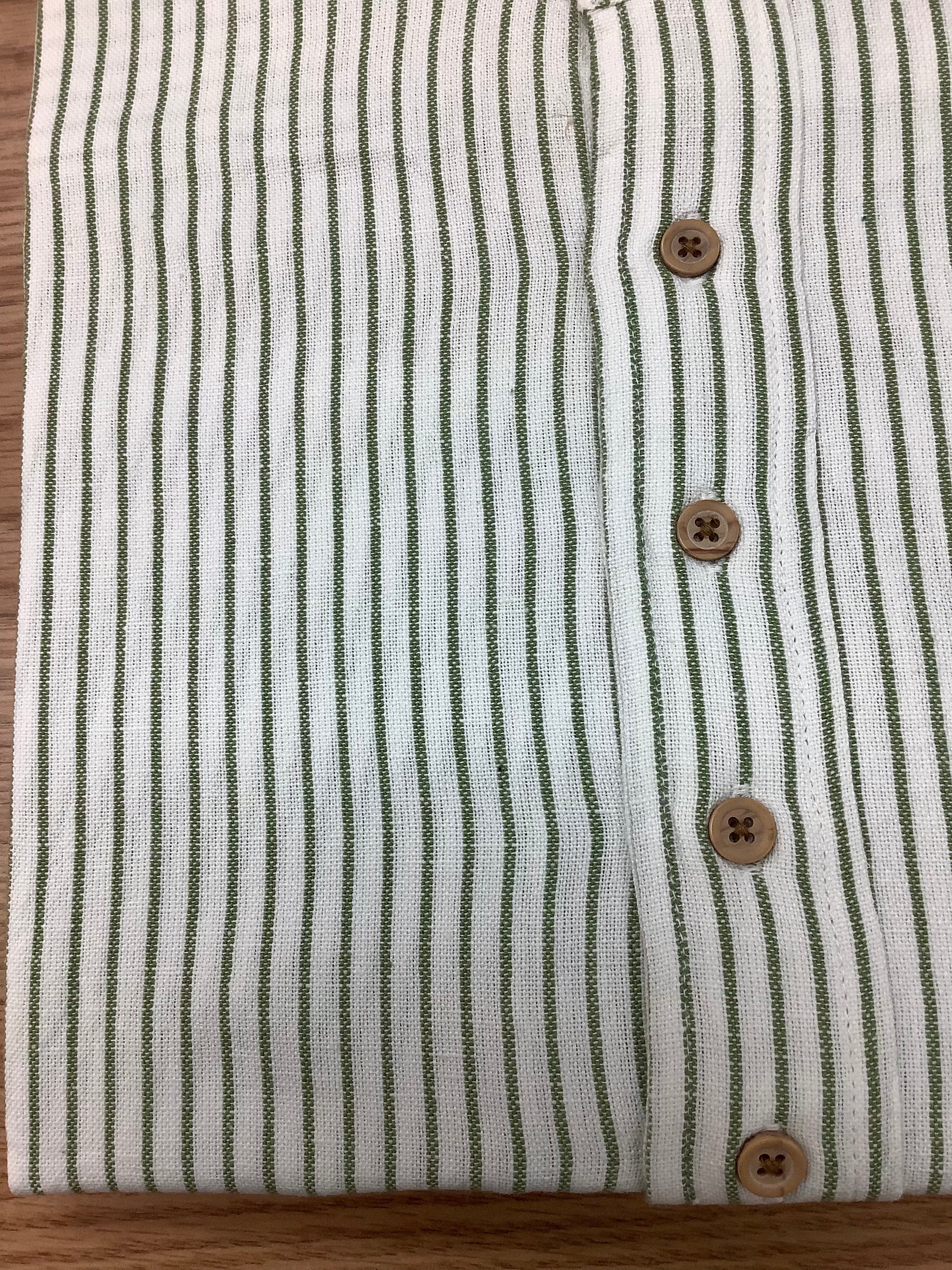 Emerald Isle Mens Linen Grandfathershirt SL1425