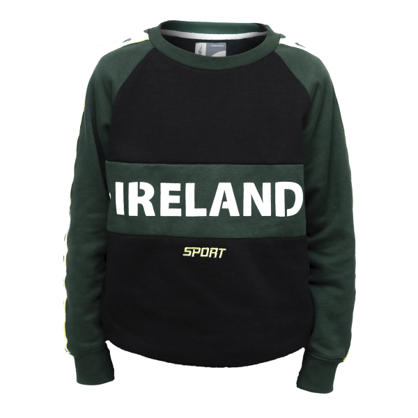 Croker Green & Black Kids Crew Neck