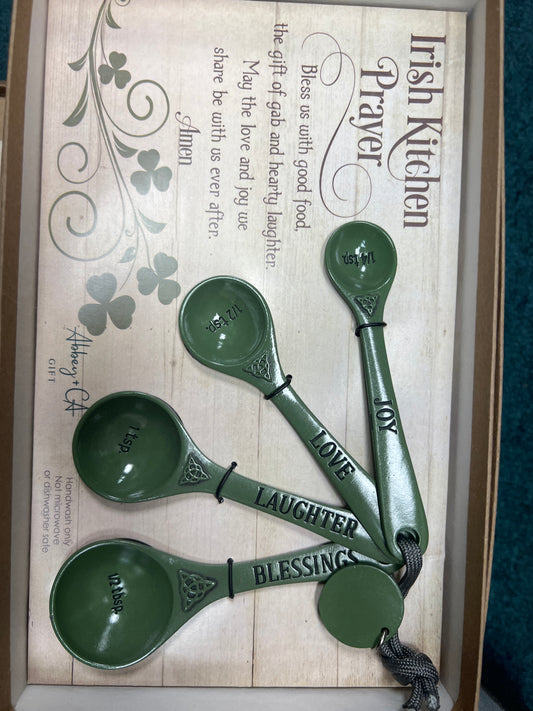 Irish kitchen prayer measuring spoons