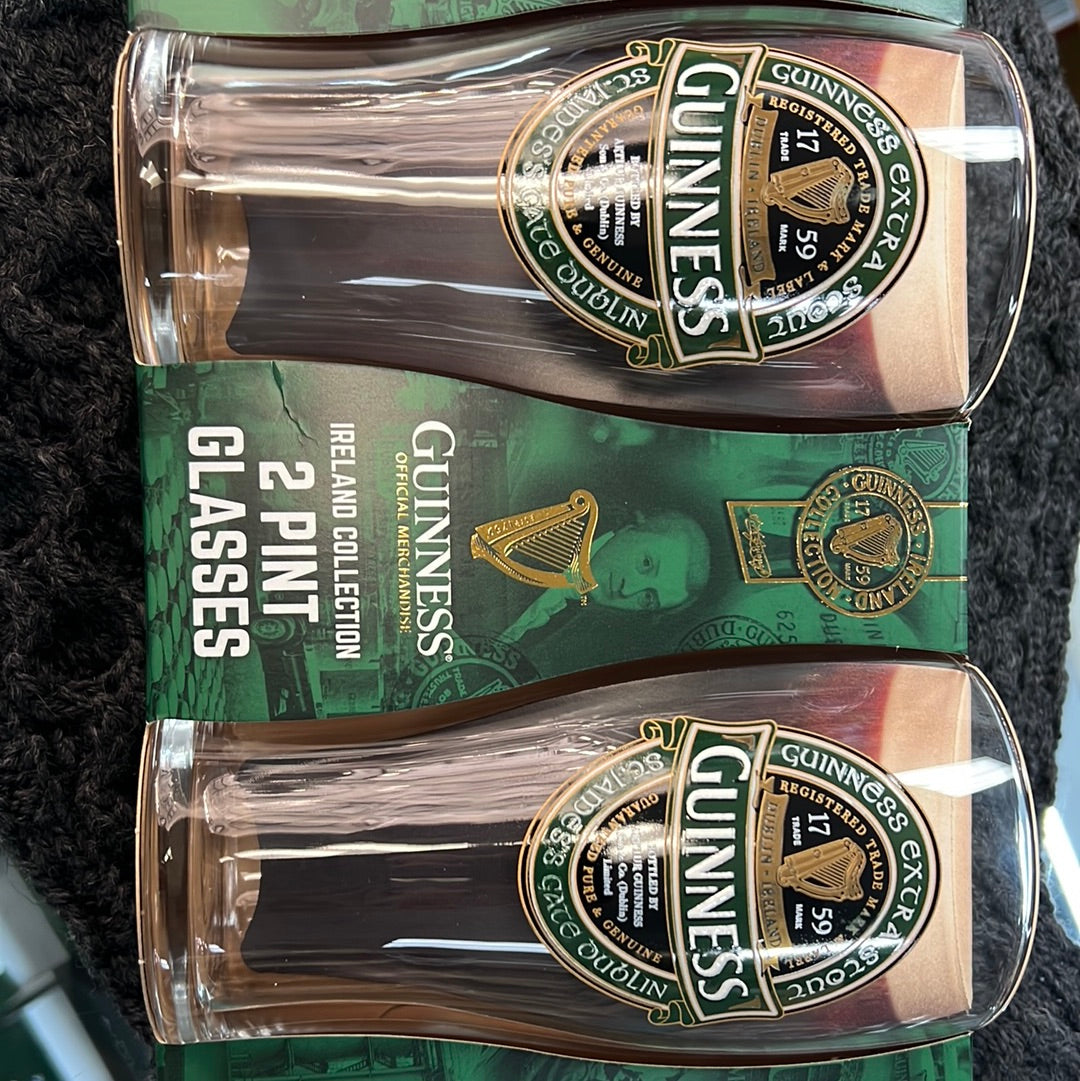 Guinness Ireland Collection 2 Pint Glasses