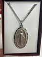 24” Chain Pewter Miraculous Medal RCMG1