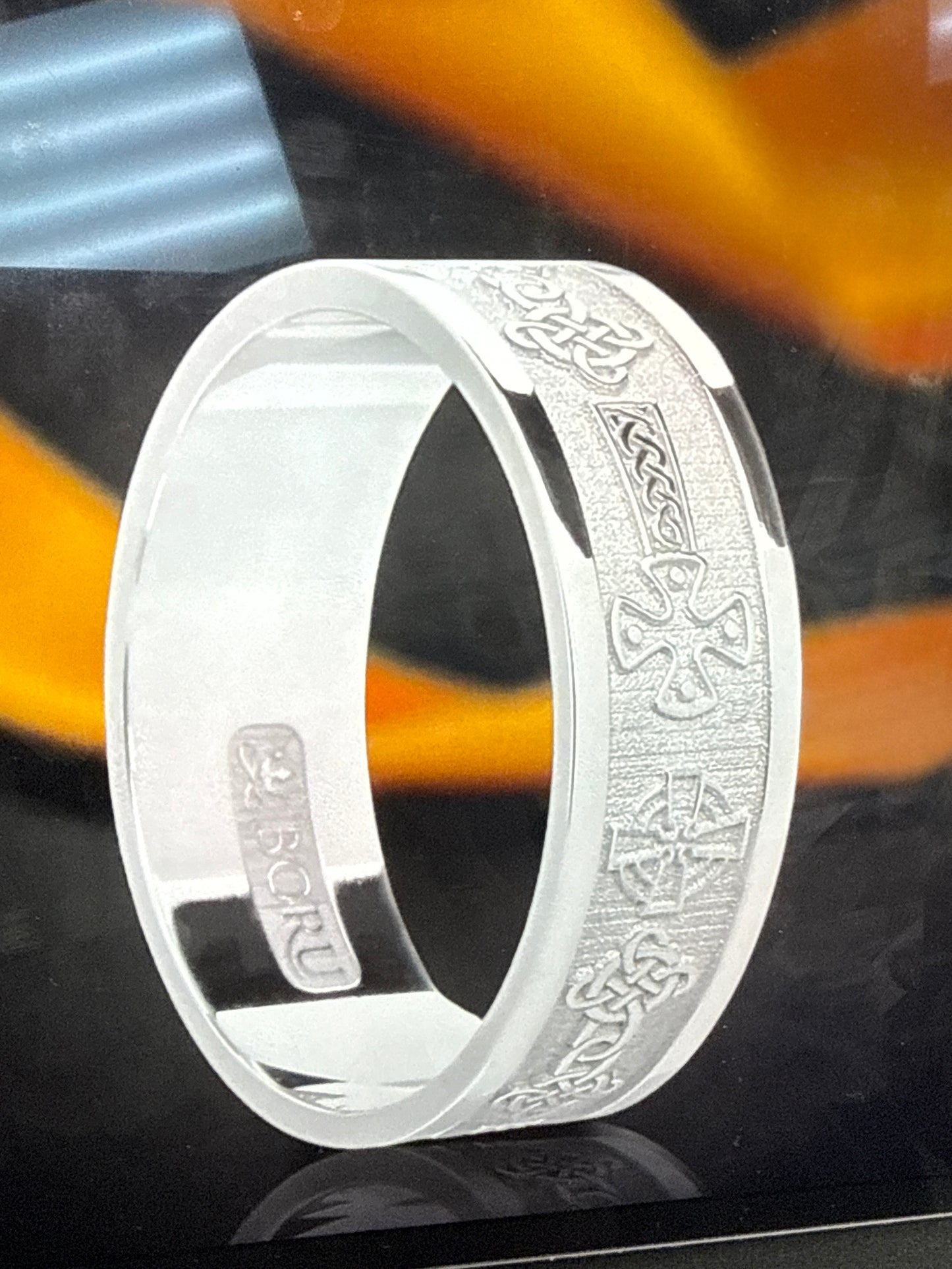 Gents Celtic Cross Ring WED265