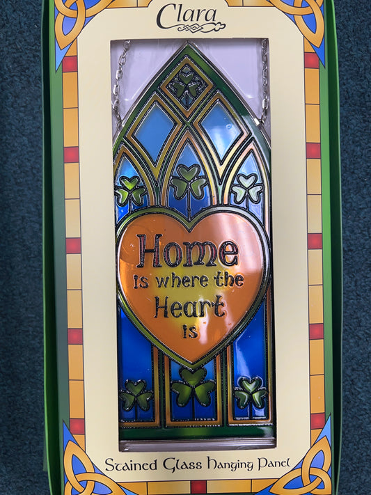 Home is where the heart is Stained Glass