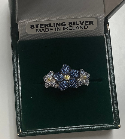 Sterling Silver Forget me not ring R5049
