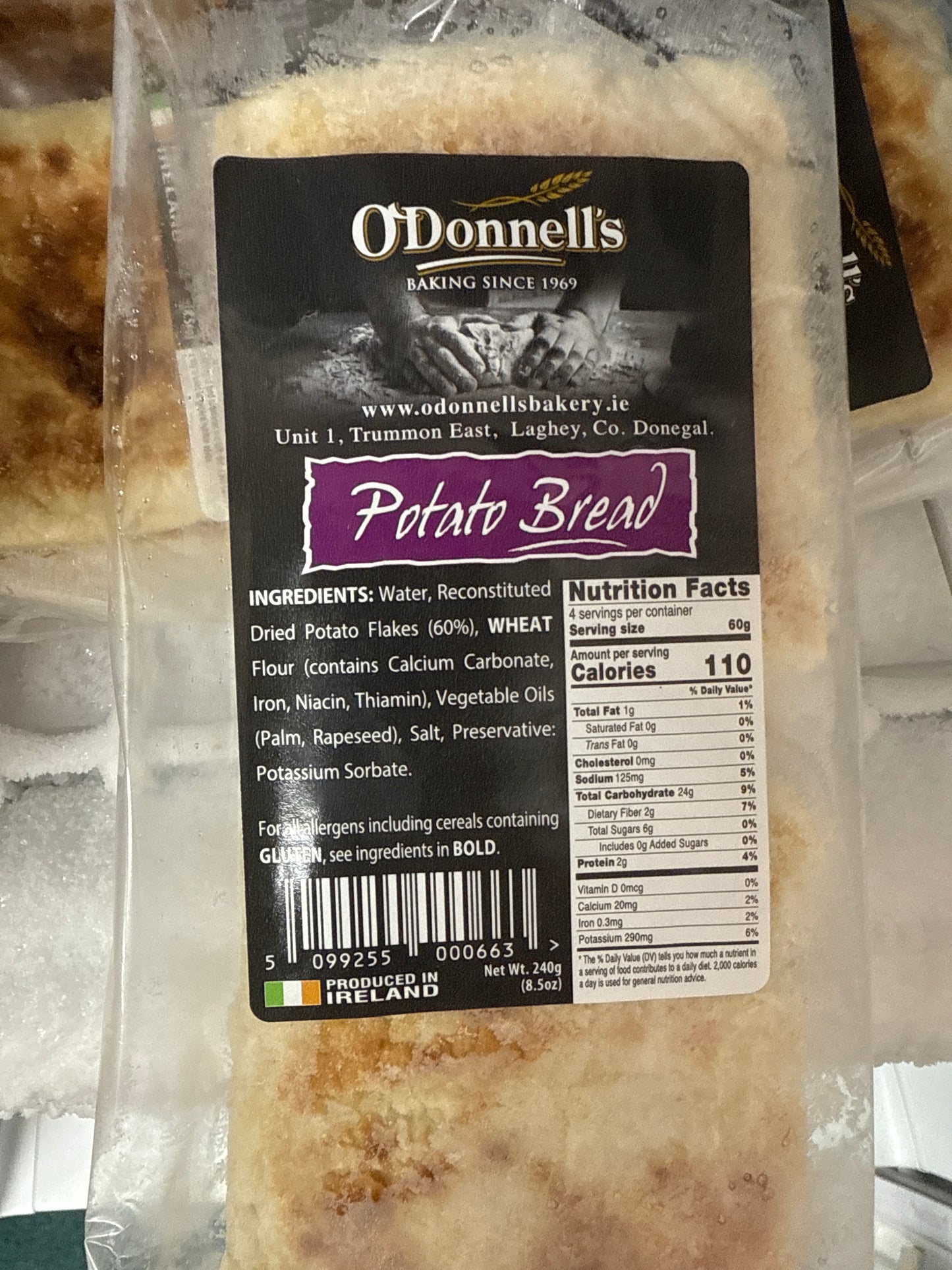 O’Donnells potato bread