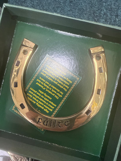 Brass horseshoe