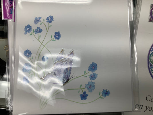 Butterfly set of 6 blank cards