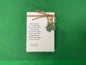 Irish Blessing Message Block with Beaded Shamrock