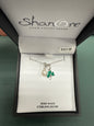 Shamrock pendant with pearl sterling silver sw254