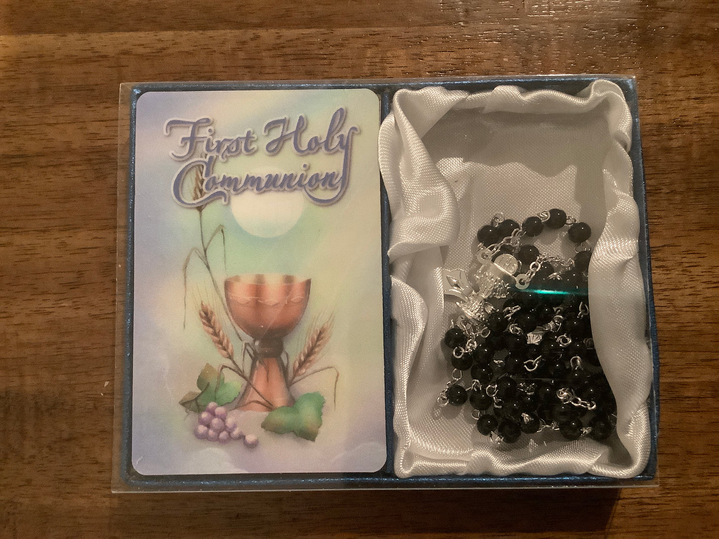 First Communion Roasary with Prayer Card