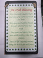 Natural slate blessing