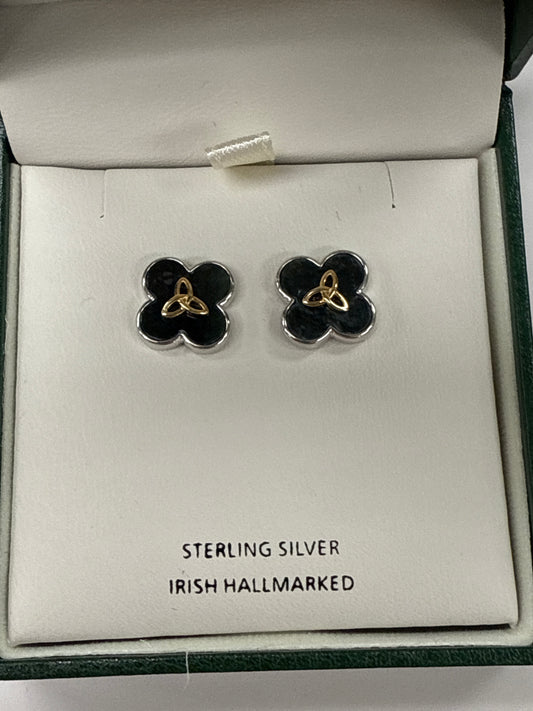 Anu Sterling Silver post with Trinity knot A2031