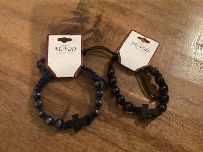 Corded Boys Bracelet cross BR689 BR854