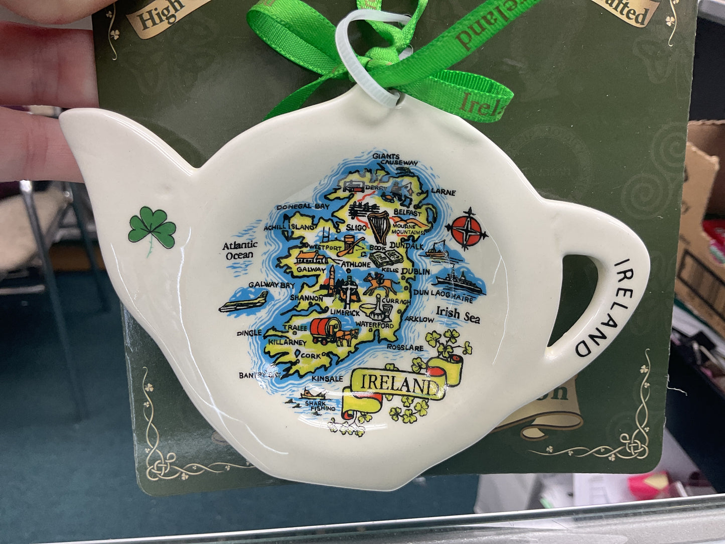 Map of Ireland tea bag holder