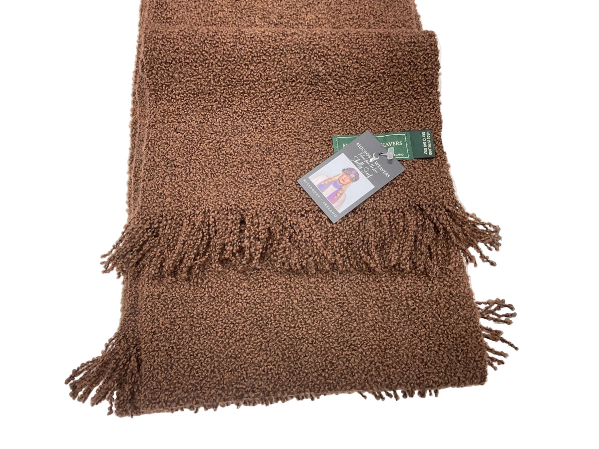Mucros Weavers Skellig Scarf Brown