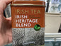 TIN OF BREAKFAST TEA FLAVOURED “IRISH HERITAGE BLEND” TEABAGS