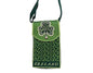 Shamrock Emblem Crossbody Knit Bag