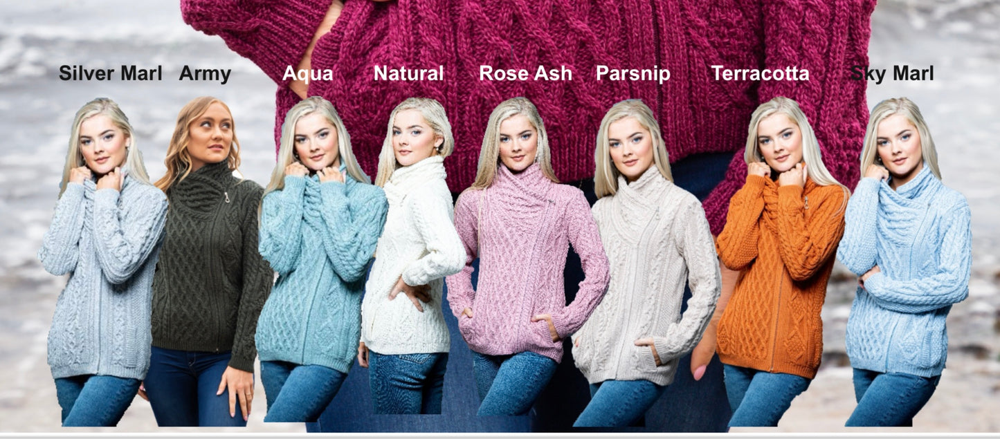 Original Aran Company Side Zip Ladies