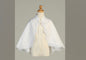 Satin cape with lace trim Medium (7-10) #1063