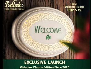 Belleek Welcome Plaque 4557