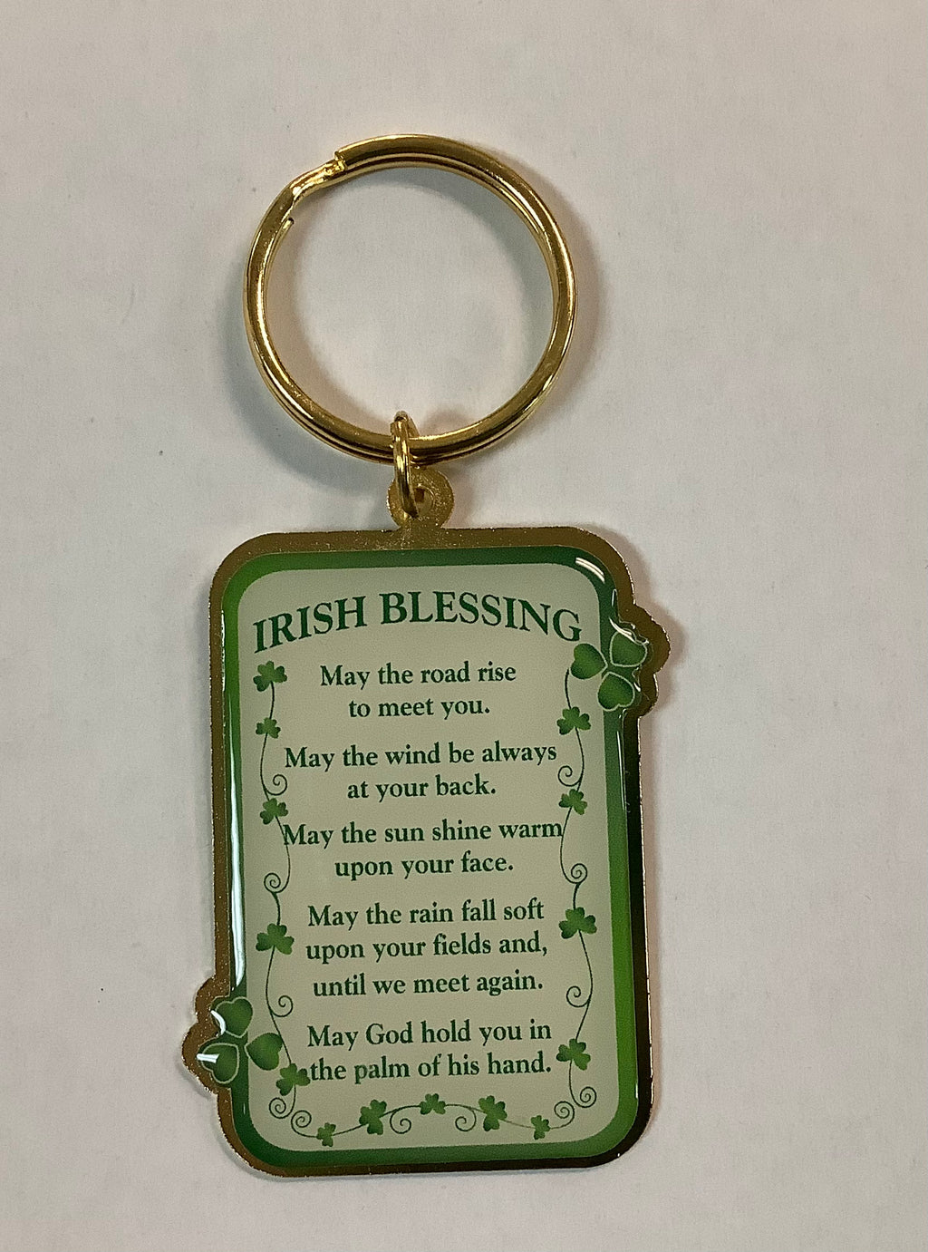 Irish blessing keychain