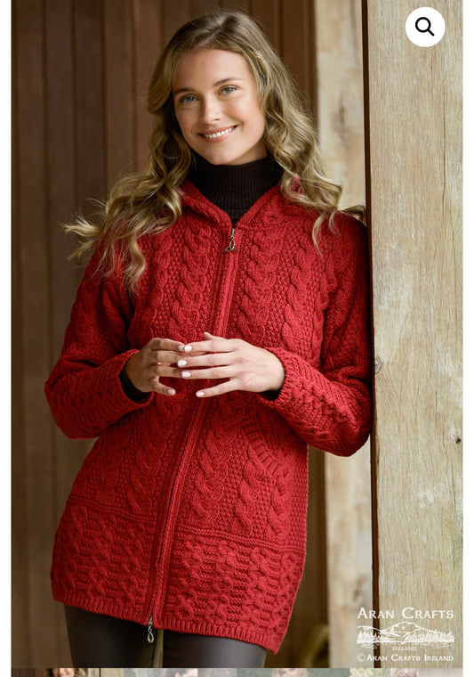 GALWAY COAT WITH CELTIC KNOT ZIPPER HD4025