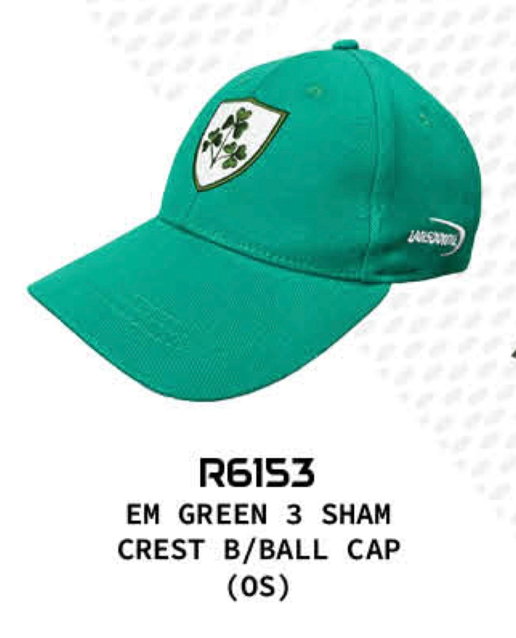 Green Shamrock Crest baseball cap