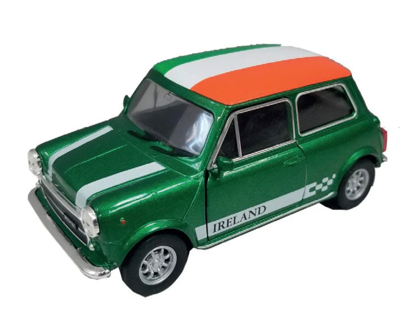 Diecast Model Irish Mini Cooper With Tri colour Roof